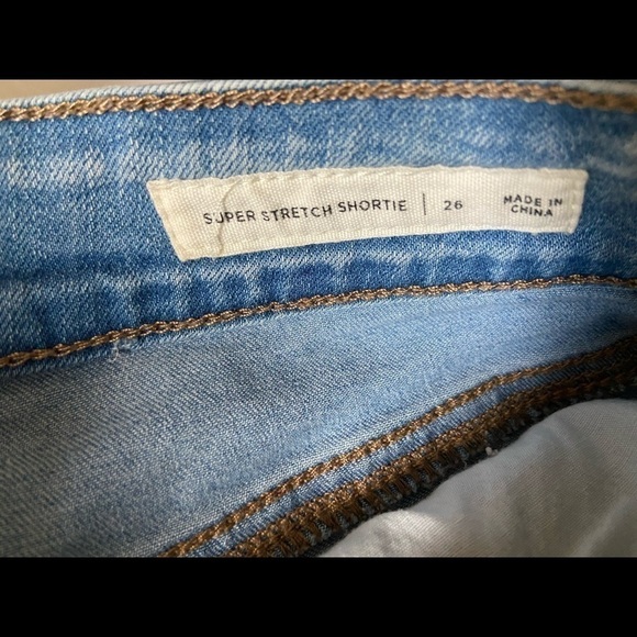 Pacsun button fly folded hem jean shorts size 26 - Picture 3 of 4